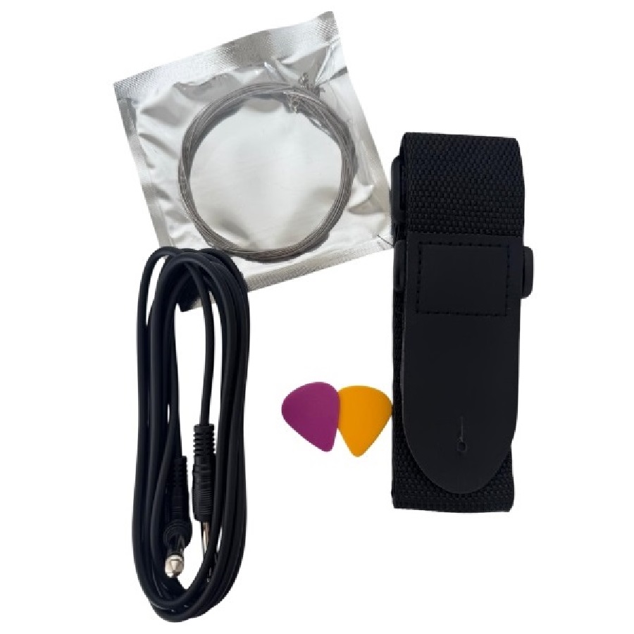 EXTREME ACCESSORI GUITAR PACK CINTA TRACOLLA PLETTRI CORDE CAVO