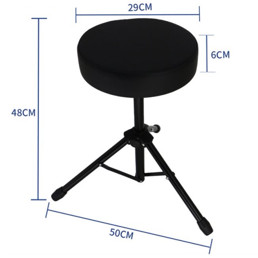 HEBIKUO Q-91 SGABELLO TRE PIEDI PER BATTERIA E TASTIERA AD ALTEZZA REGOLABILE 3