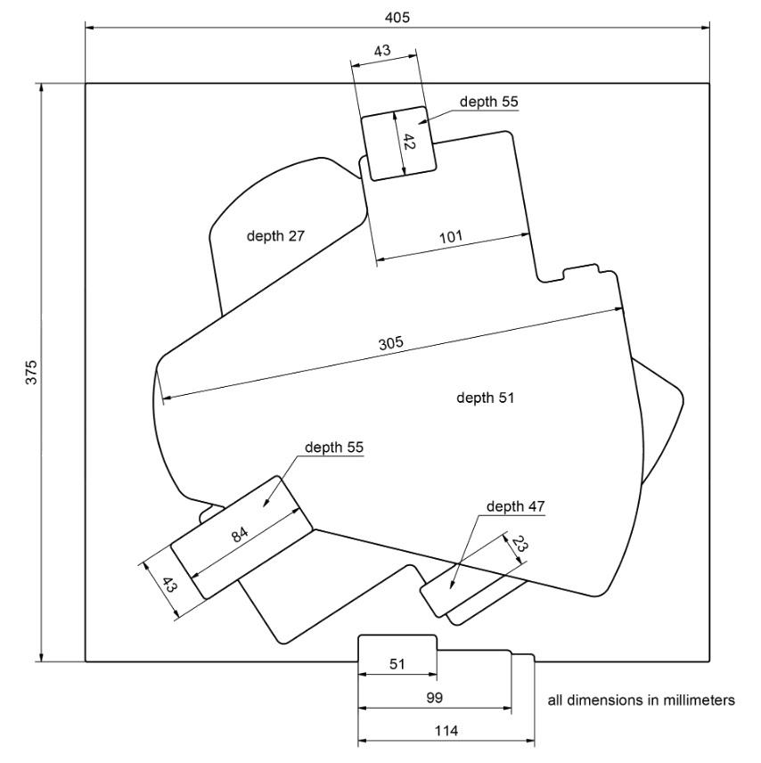EXTREME ADP UHF INSERTO PORTA ANTENNE SENNHEISER IN MATERIALE ESPANSO PER CASSETTO RACK 2U 2