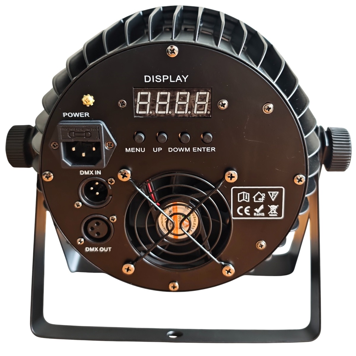 GOLDEN CENTURY PL008-6B LED PAR 18×18 BUNDLE 8 PARLED DA 324W 6-IN-1 RGBWA-UV DMX + CASE 4