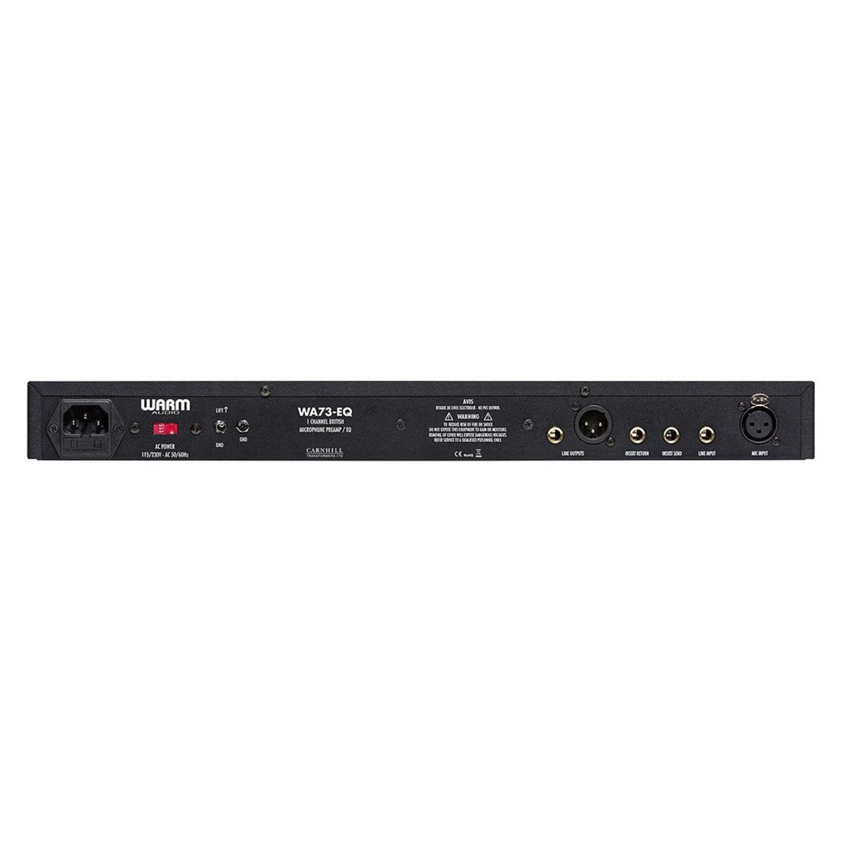 WARM AUDIO WA73-EQ PREAMPLIFICATORE MICROFONICO BRITISH A SINGOLO CANALE + EQ 2