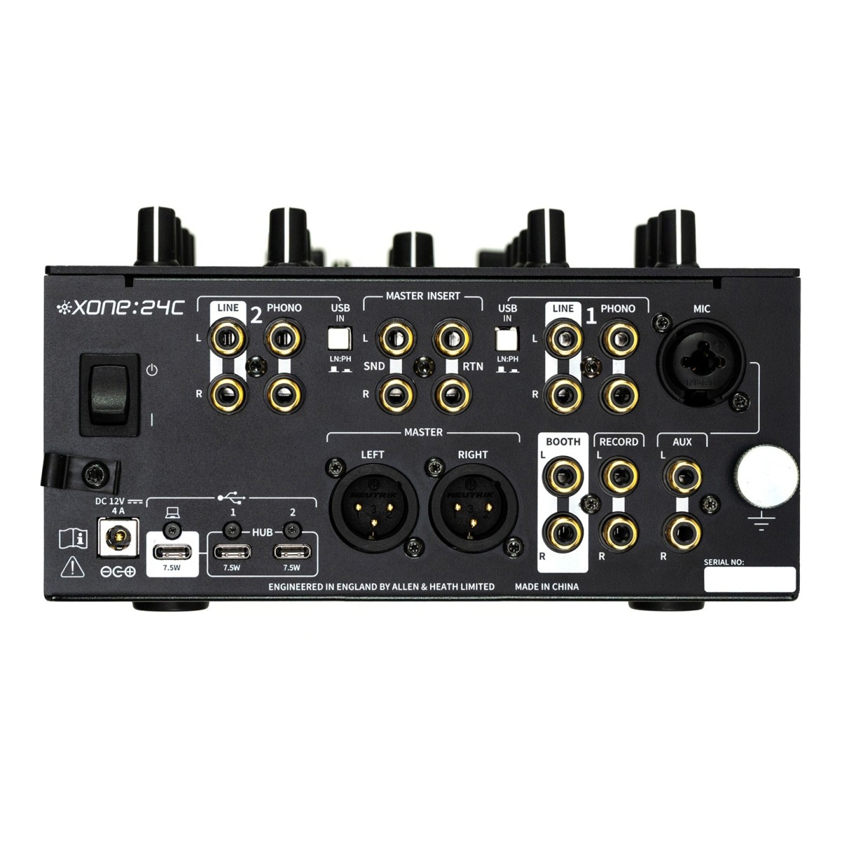 ALLEN & HEATH XONE24C MIXER PER DJ 2+1 CANALI EQ 3 BANDE MINI INNO FADER CROSSFADER USB-C 5