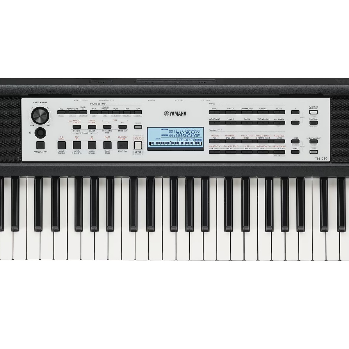 YAMAHA YPT-380 ( YPT380 – PSRE383 ) TASTIERA DINAMICA TOUCH SENSITIVE 61 TASTI 8