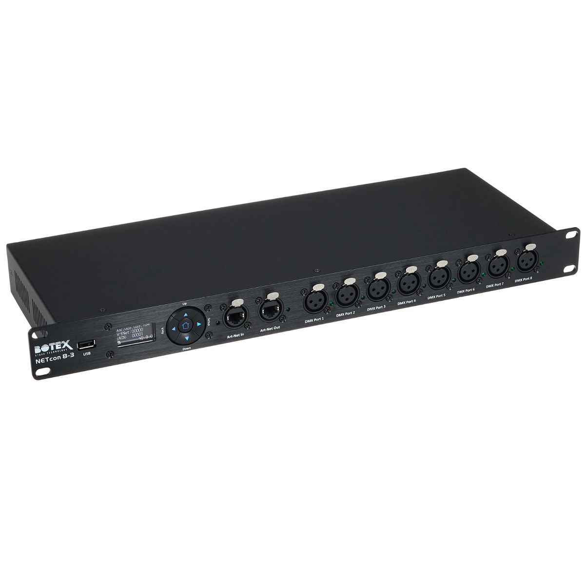 BOTEX NETCON 8-3 NODO ART-NET DMX BIDIREZIONALE 1U RACK 1