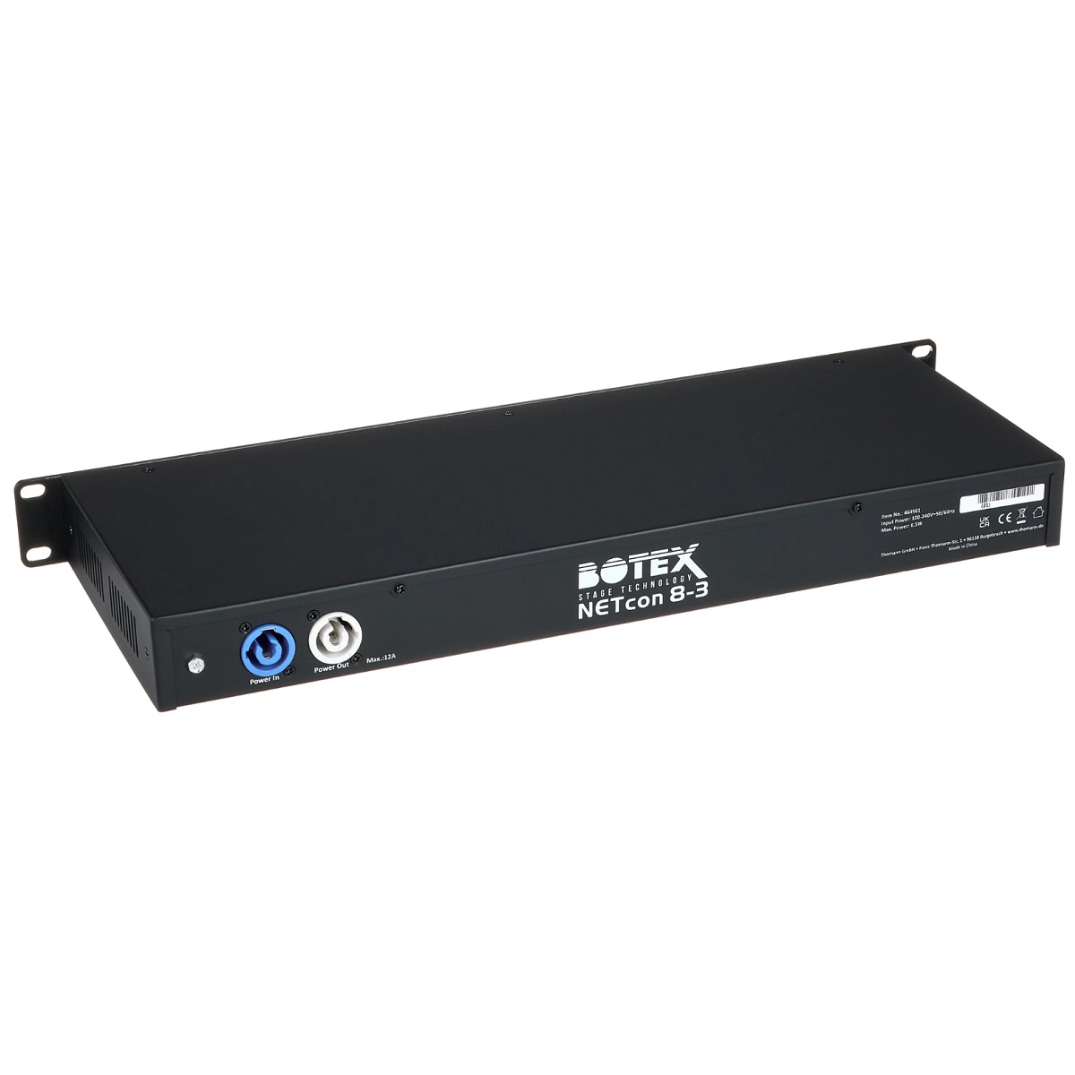 BOTEX NETCON 8-3 NODO ART-NET DMX BIDIREZIONALE 1U RACK 2
