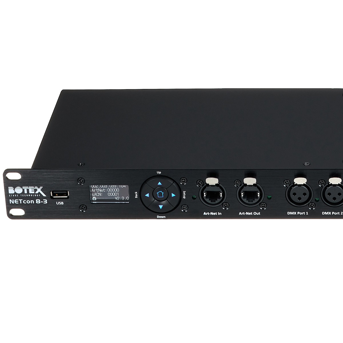 BOTEX NETCON 8-3 NODO ART-NET DMX BIDIREZIONALE 1U RACK 5