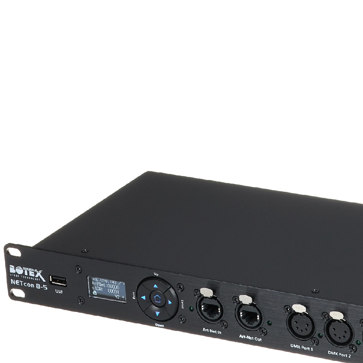 BOTEX NETCON 8-5 NODO ART-NET DMX BIDIREZIONALE 1U RACK 5