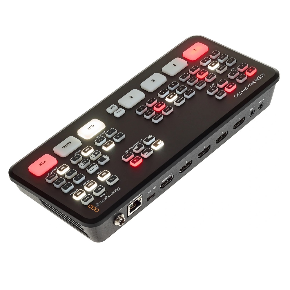 BLACKMAGIC DESIGN ATEM MINI PRO ISO MIXER VIDEO SWITCHER HDMI 4 CANALI 8