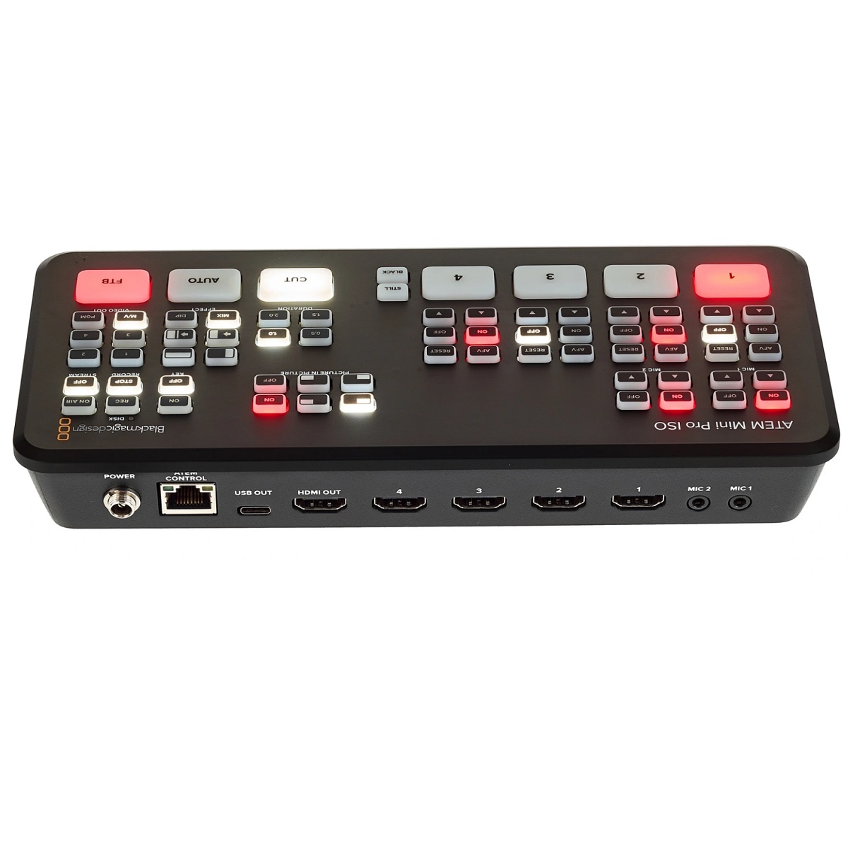 BLACKMAGIC DESIGN ATEM MINI PRO ISO MIXER VIDEO SWITCHER HDMI 4 CANALI 9