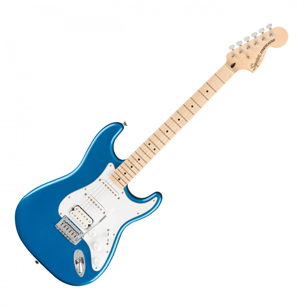 FENDER SQUIER AFFINITY STRATOCASTER HSS MN LPB PACK LAKE PLACID BLUE CHITARRA ELETTRICA AMPLIFICATORE TRACOLLA BORSA E ACCESSORI 3
