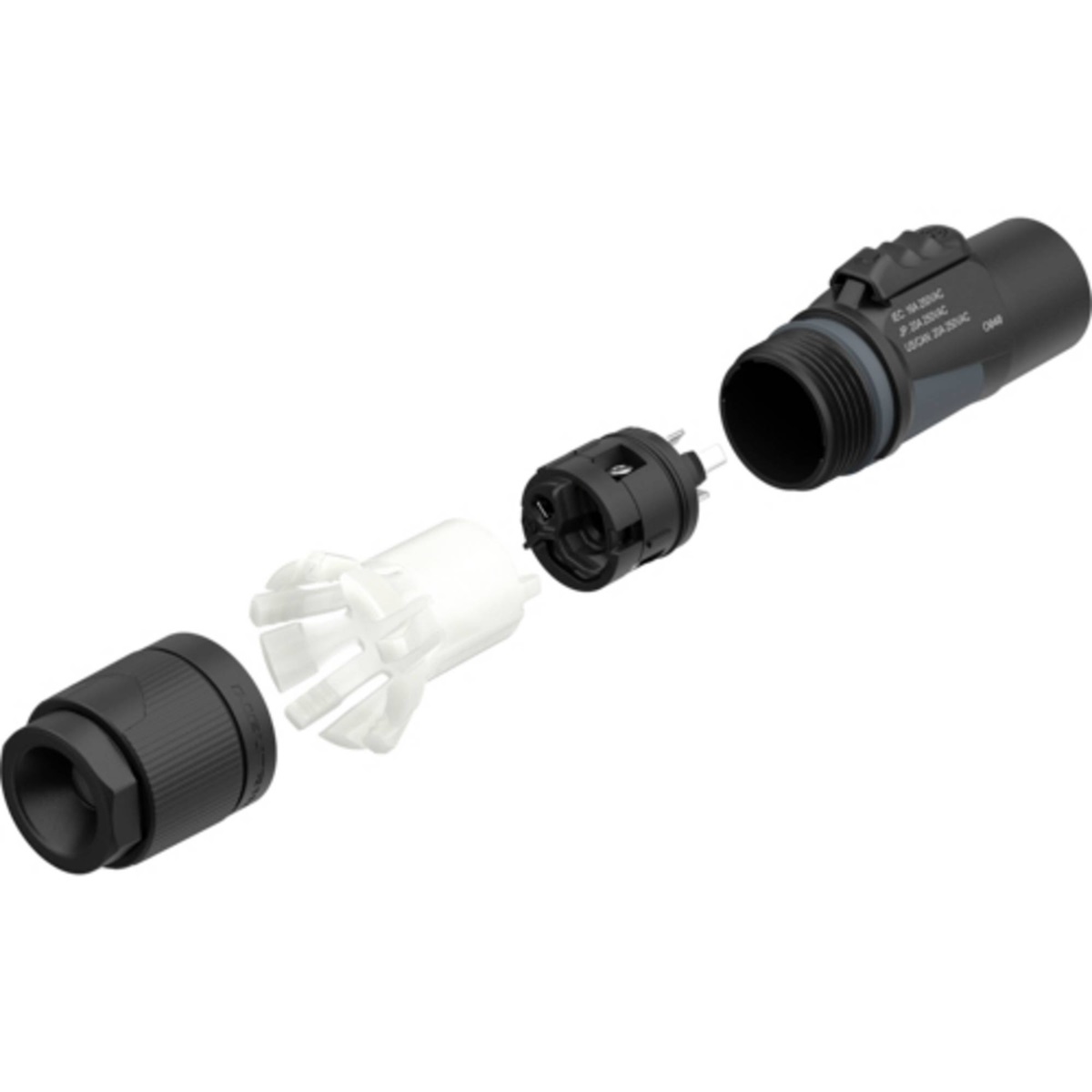 NEUTRIK NAC3M-TRUE1-S CONNETTORE POWERCON TRUE-1 POWER TWIST MASCHIO 2