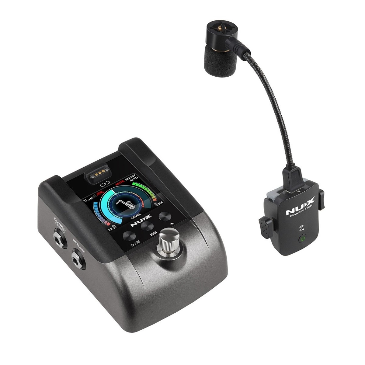 NUX B-6 PRO SISTEMA MICROFONICO WIRELESS PER SAX CON MICROFONO PER SASSOFONO E FIATI 1