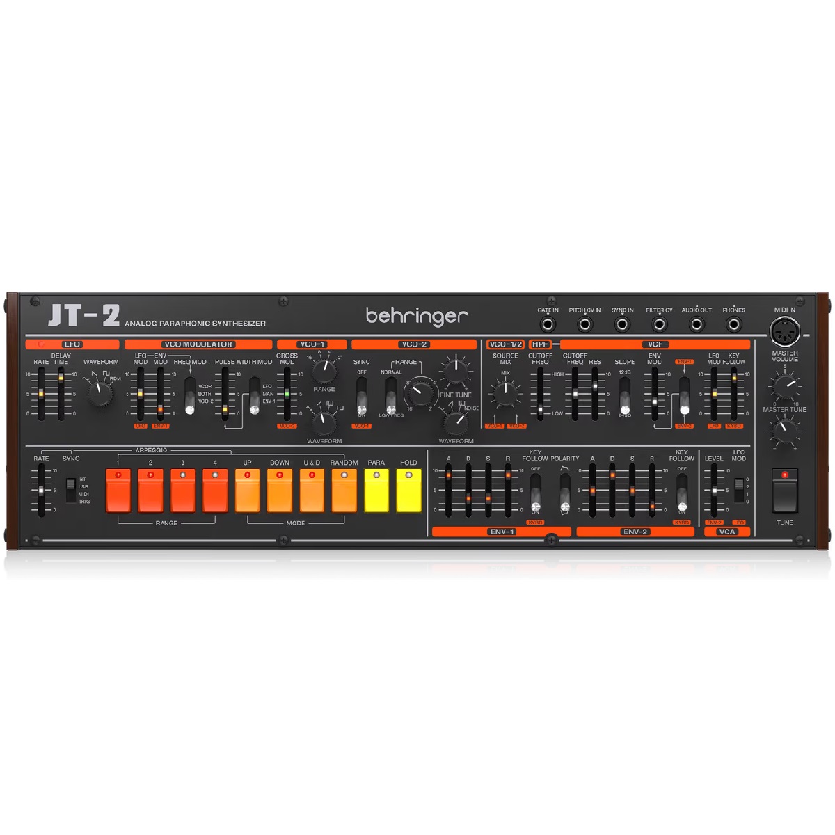BEHRINGER JT-2 SINTETIZZATORE ANALOGICO 2 OSCILLATORI CON ARPEGGIATORE 4