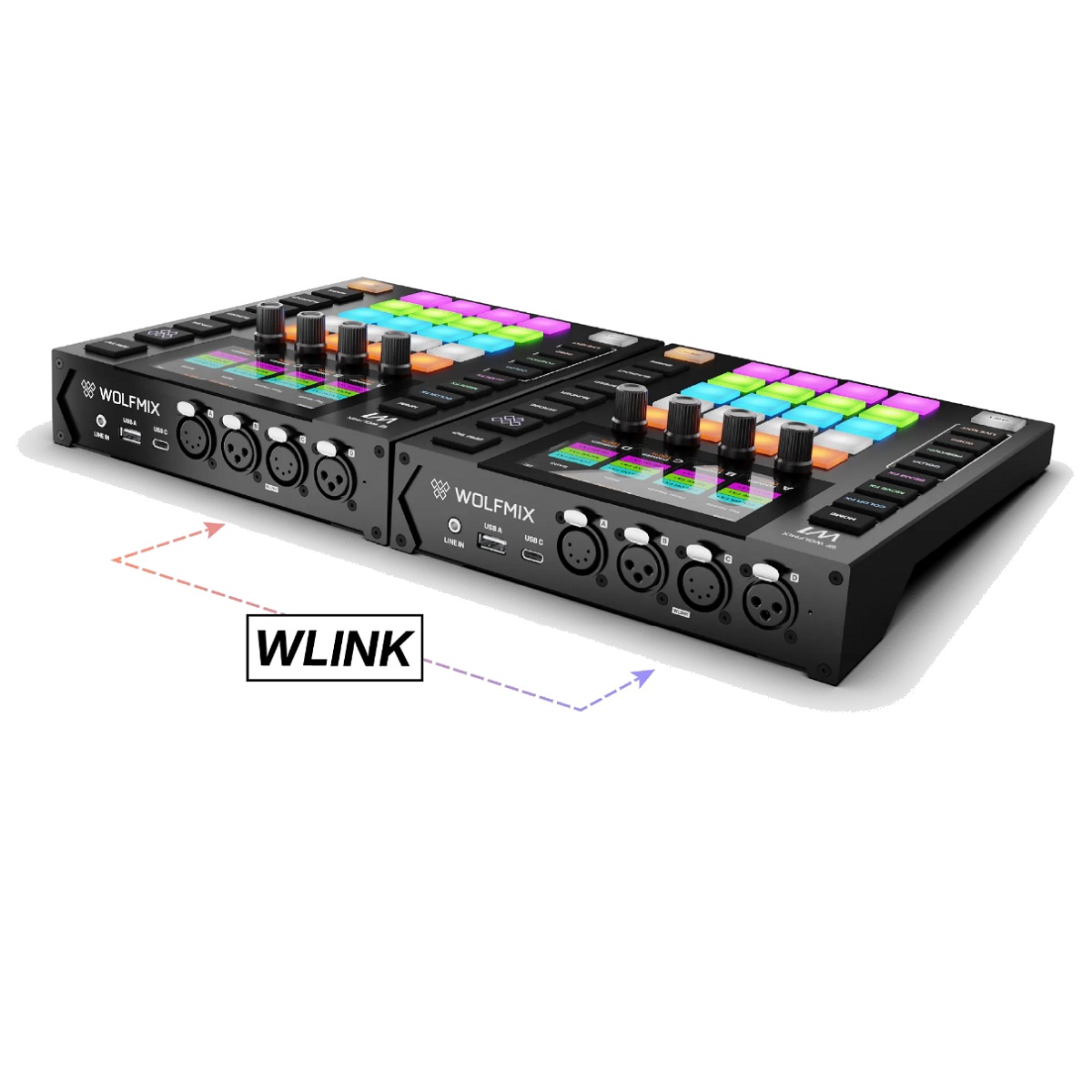 WOLFMIX W1 MK3 CONTROLLER LUCI DMX MIXER STAND ALONE 5