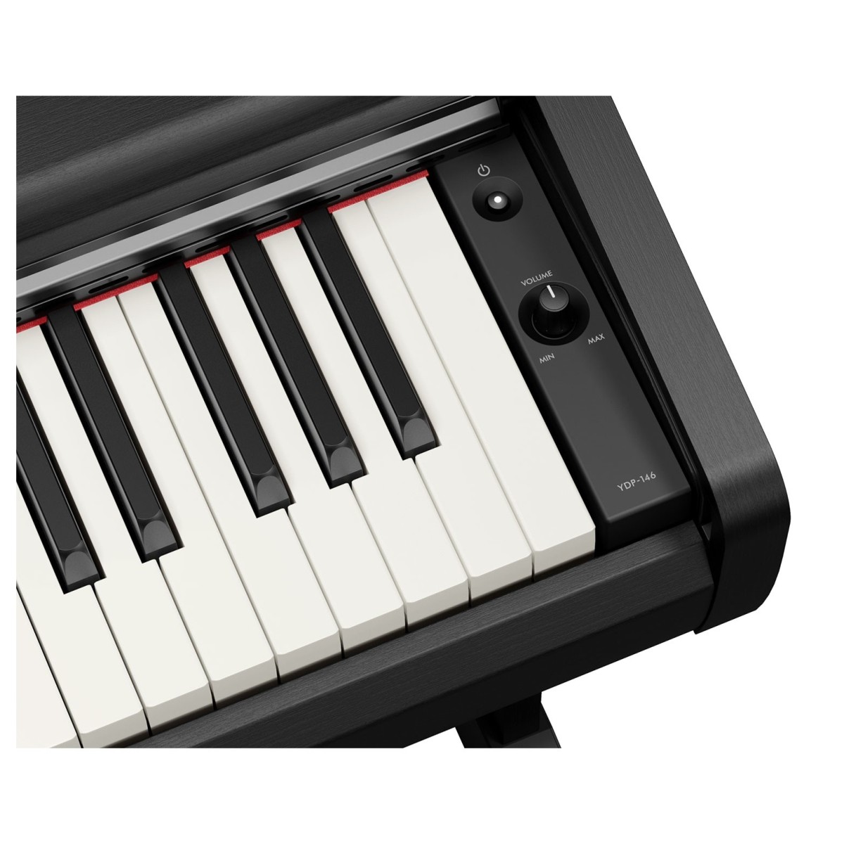 YAMAHA YDP-146 B ARIUS BLACK PIANOFORTE DIGITALE 88 TASTI PESATI COLORE NERO 4
