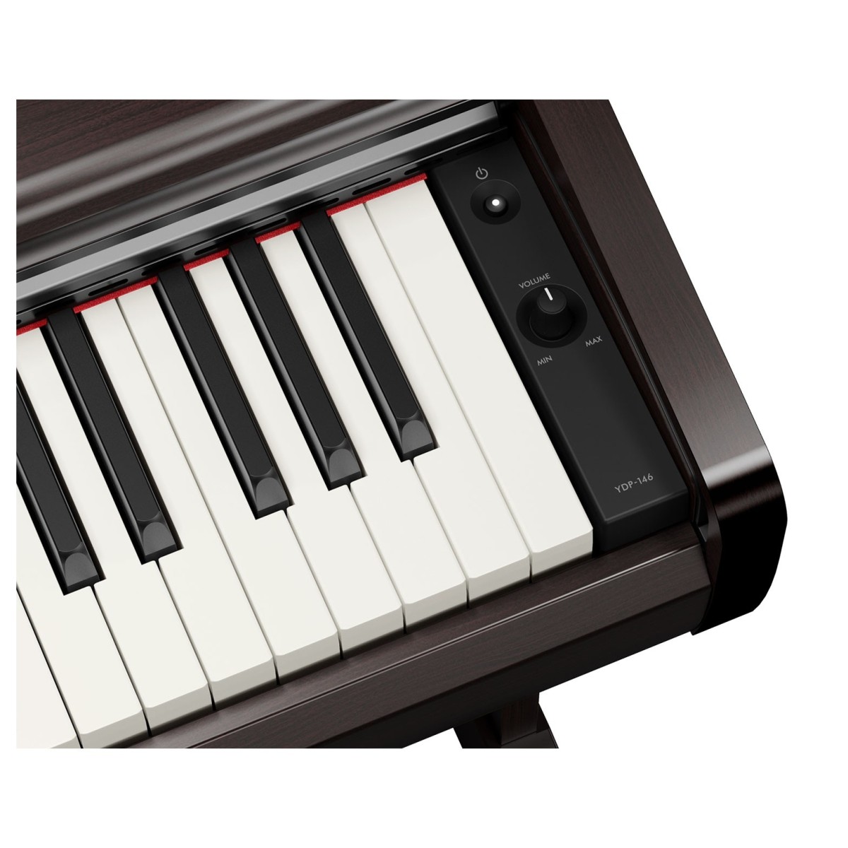 YAMAHA YDP-146 R ARIUS ROSEWOOD PIANOFORTE DIGITALE 88 TASTI PESATI COLORE PALISSANDRO 4