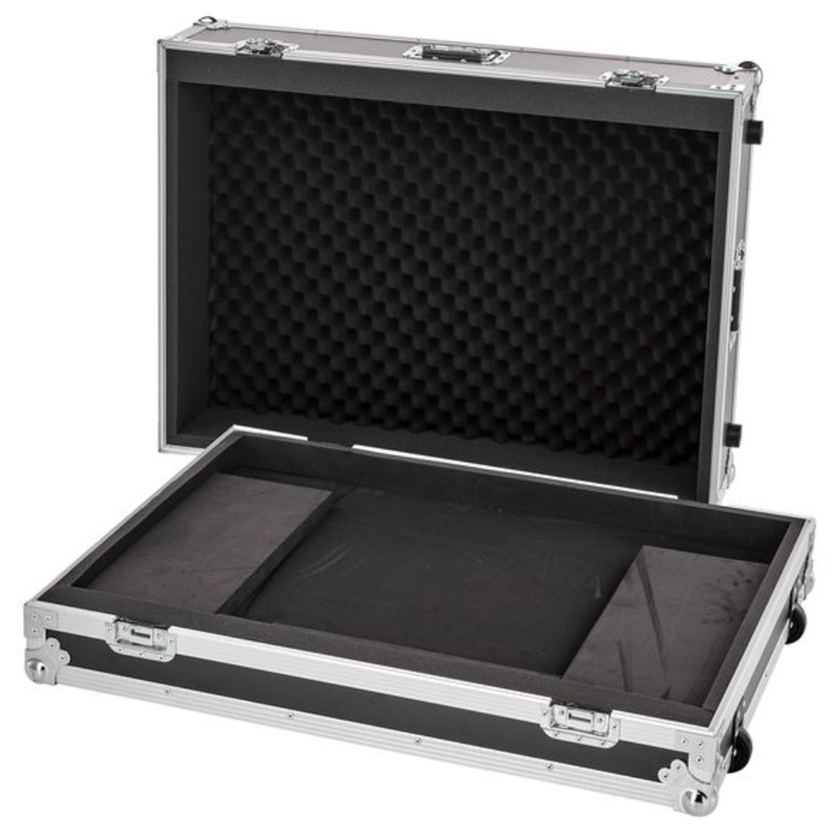 FLYHT PRO FLIGHT CASE PER BEHRINGER WING 4 MANIGLIE 4 CHIUSURE A FARFALLA BASE BASSA SU RUOTE 4