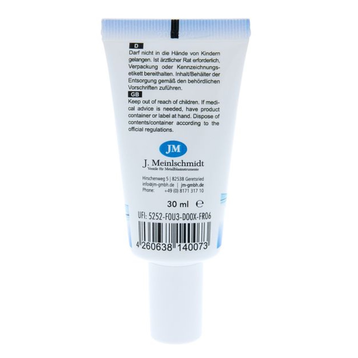 J.MEINLSCHMIDT JM NR.7 TUNING SLIDE GEL LUBRIFICANTE PER COULISSE 30ML 3