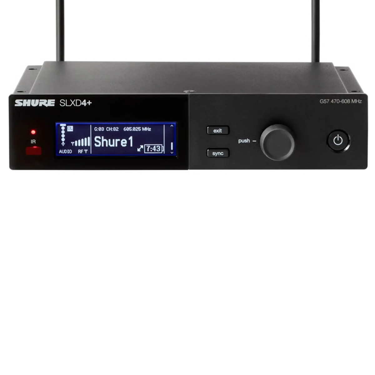 SHURE SLXD24D+ESM58 G65 RADIOMICROFONO PALMARE DIGITALE 2 CANALI SM58 470-606 MHZ 1