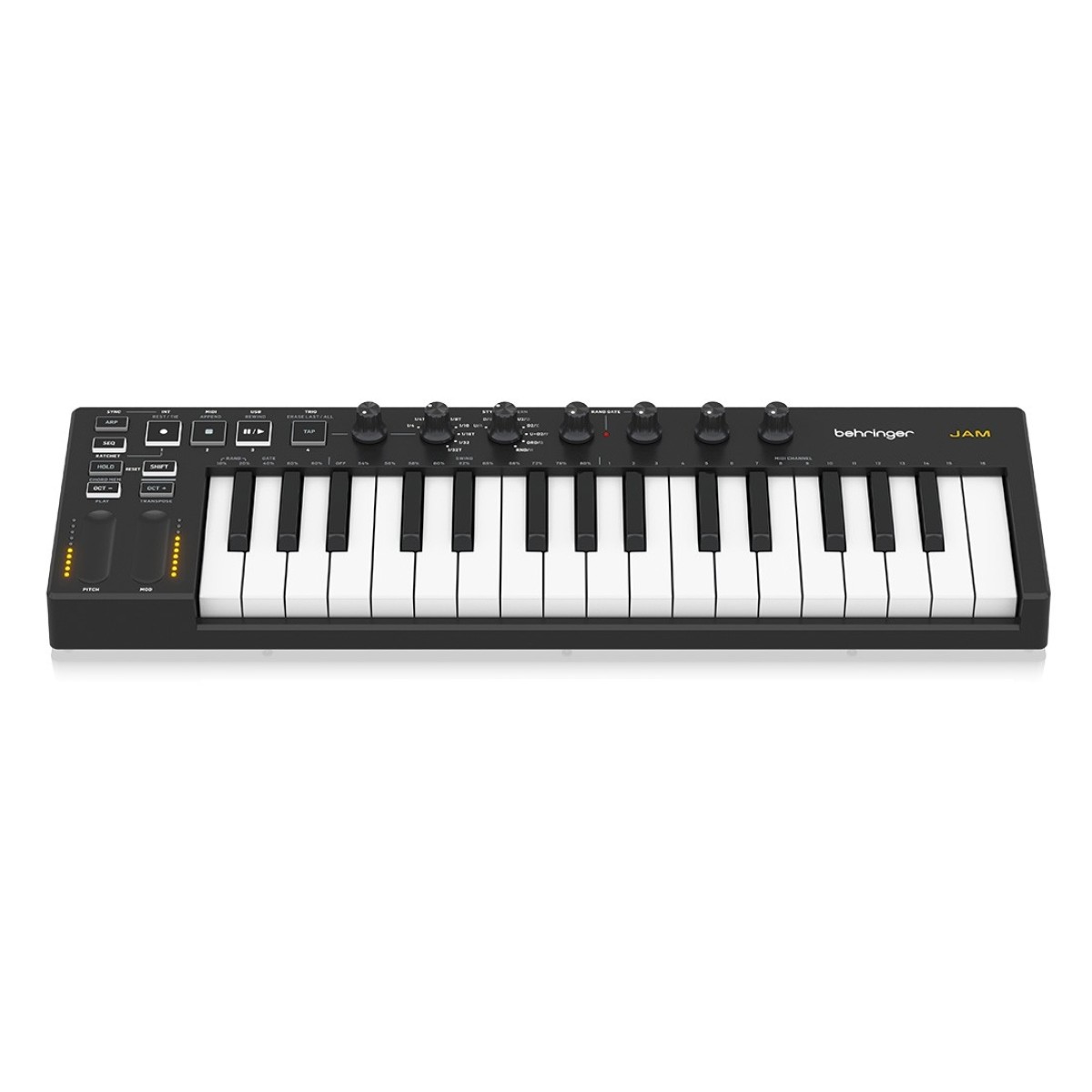 BEHRINGER JAM TASTIERA CONTROLLER MIDI USB 32 TASTI 64 STEP SEQUENCER POLIFONICO ARPEGGIATORE 1