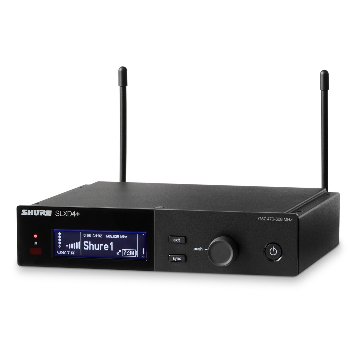 SHURE SLXD4+E G65 RICEVITORE DOPPIO RADIOMICROFONO DIGITALE 470-606 MHZ 2
