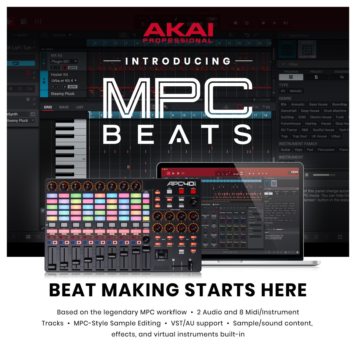 AKAI APC40 MK2 CONTROLLER MIDI PER ABLETON LIVE 4