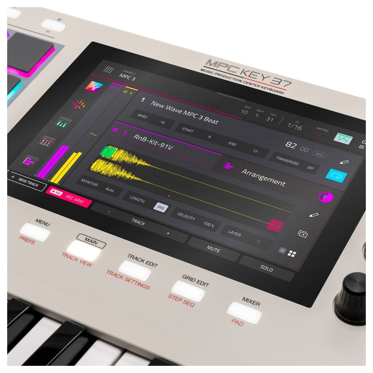 AKAI MPC KEY 37 G2 SINTETIZZATORE STAND ALONE 37 TASTI DISPLAY MULTITOUCH CPU 8 CORE 4