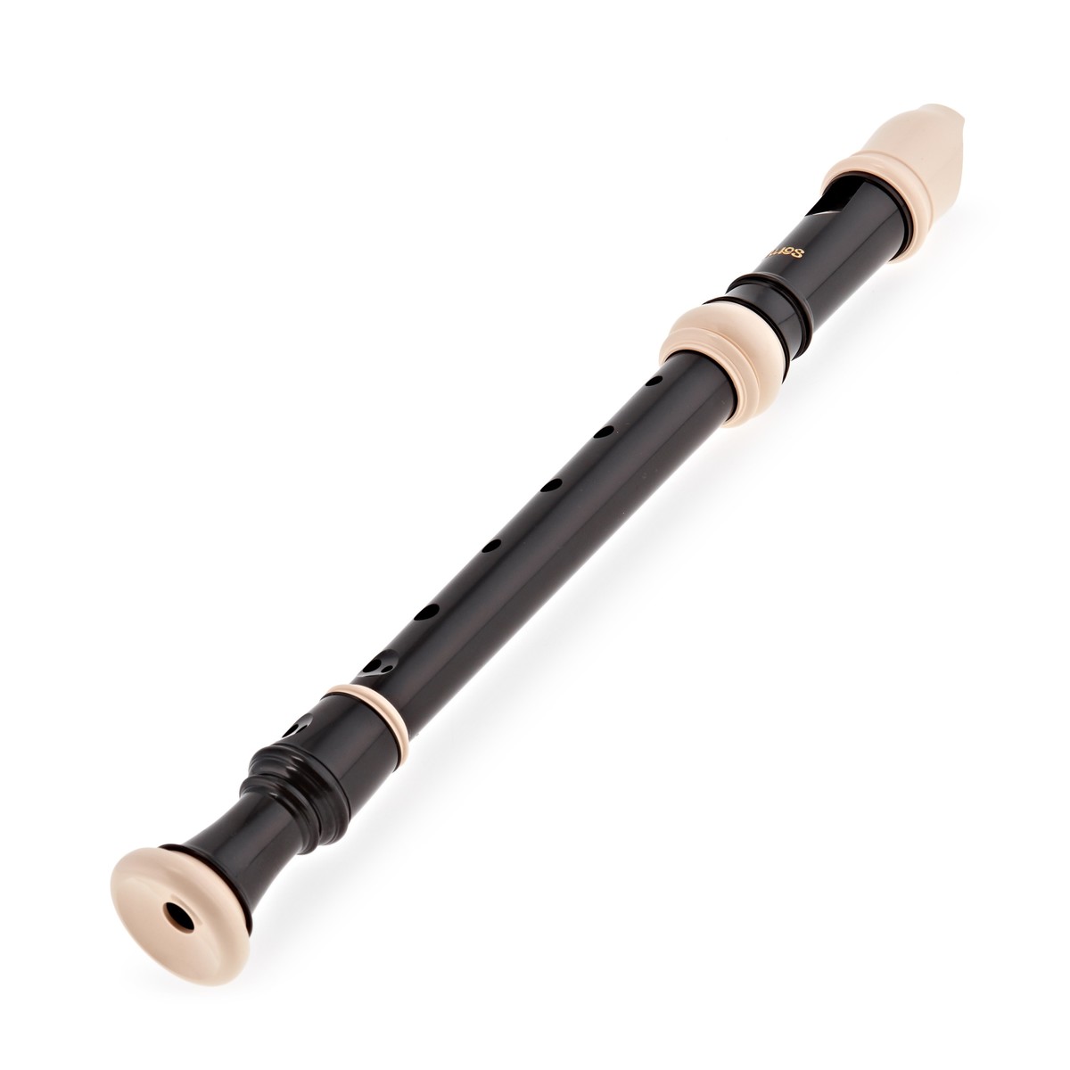 AULOS 503B SYMPHONY FLAUTO DOLCE SOPRANO DITEGGIATURA BAROCCA 3 PARTI MARRONE SCURO 6