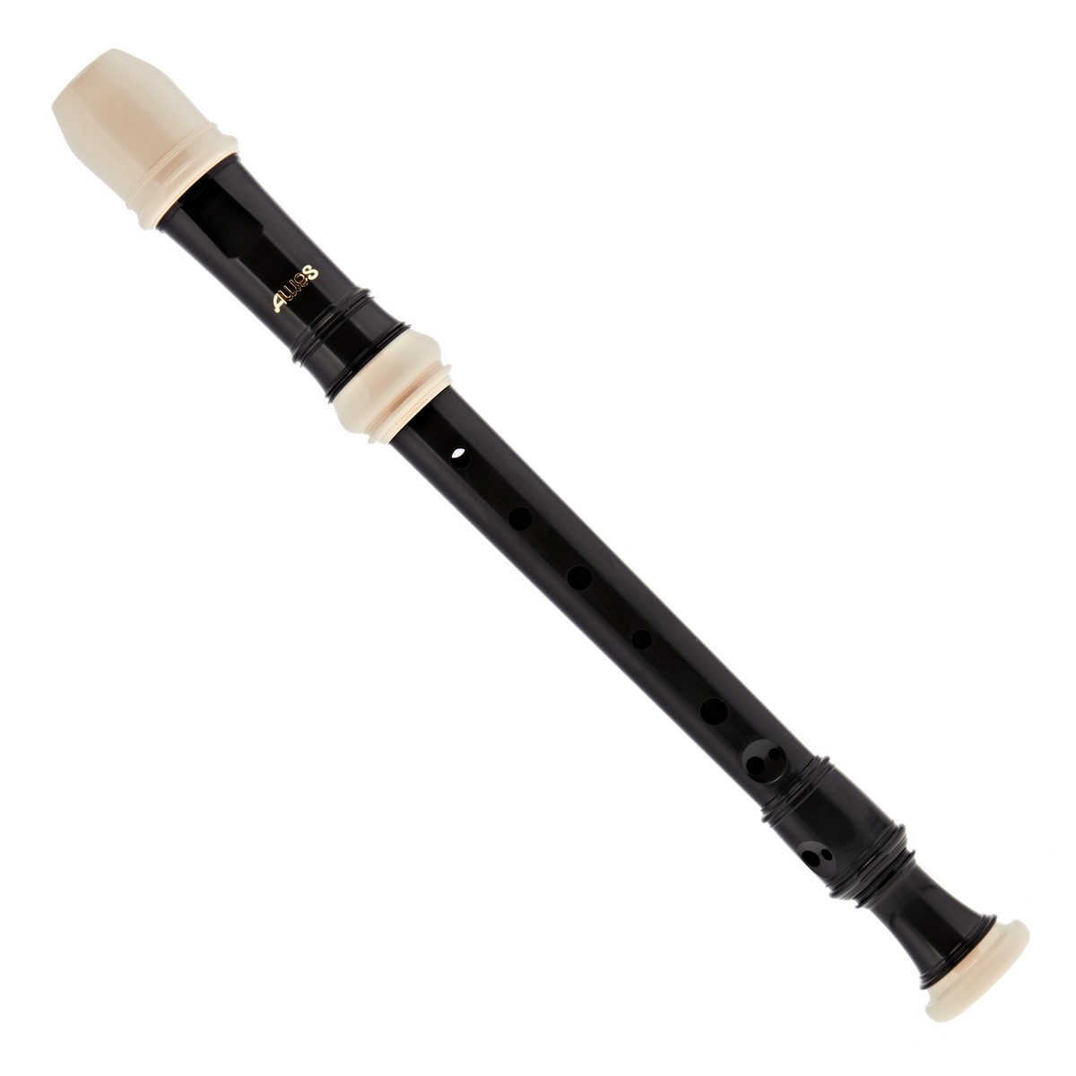 AULOS 507B SYMPHONY FLAUTO SOPRANINO DITEGGIATURA BAROCCA 3 PARTI MARRONE SCURO 3
