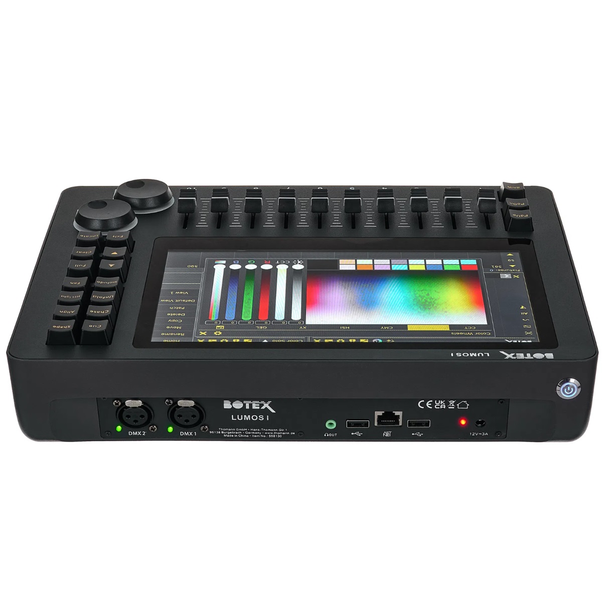 BOTEX LUMOS I CONTROLLER DMX MIXER LUCI CON TOUCH SCREEN 2