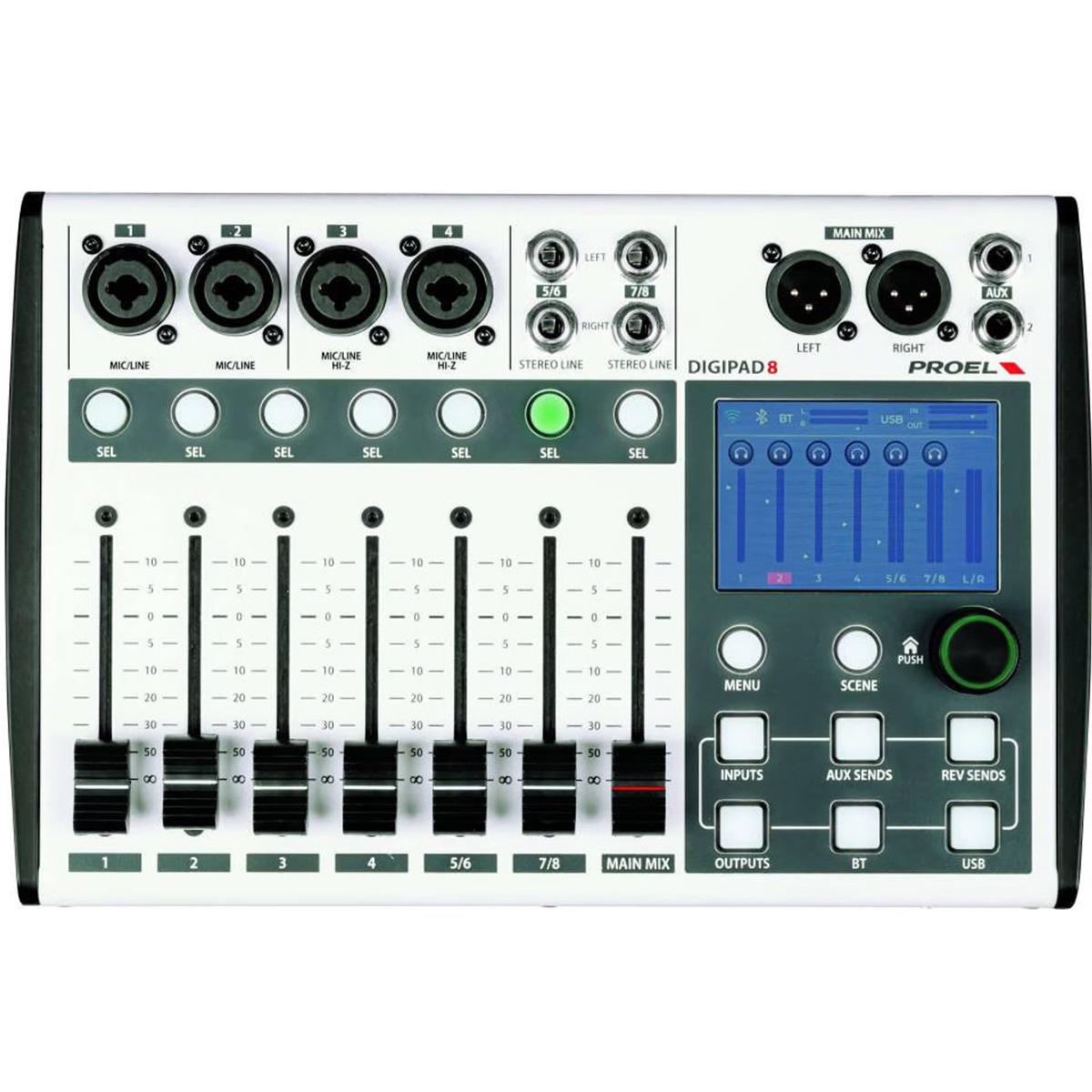 PROEL DIGIPAD8 MIXER DIGITALE 8 CANALI 1