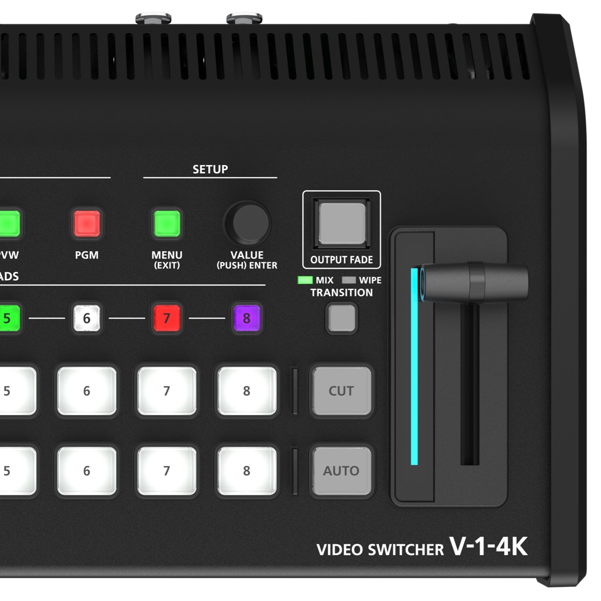 ROLAND V-1-4K MIXER VIDEO 4K-60P HDR HDMI 5-IN 5-OUT STREAMING USB FUNZIONE ROI 11