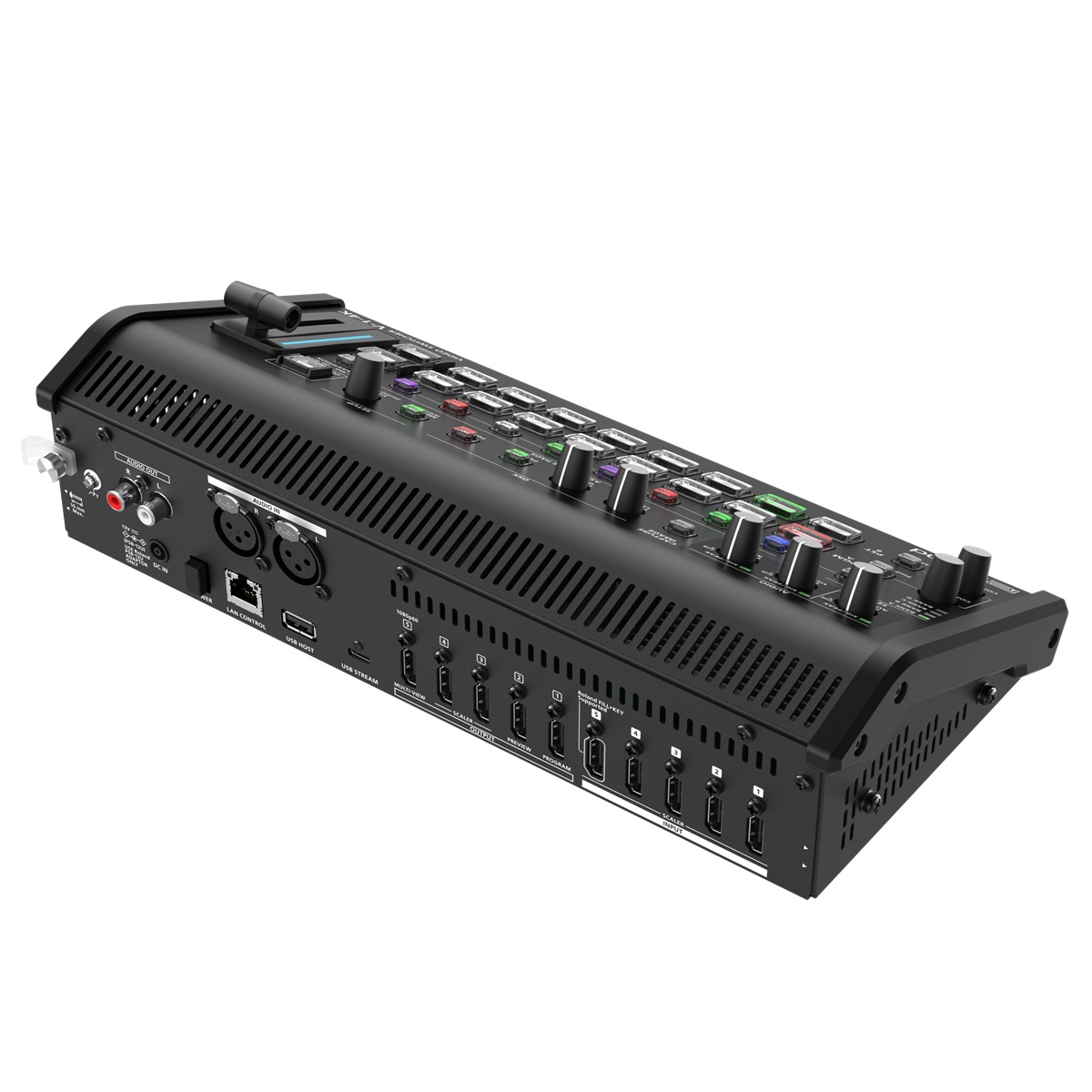 ROLAND V-1-4K MIXER VIDEO 4K-60P HDR HDMI 5-IN 5-OUT STREAMING USB FUNZIONE ROI 7