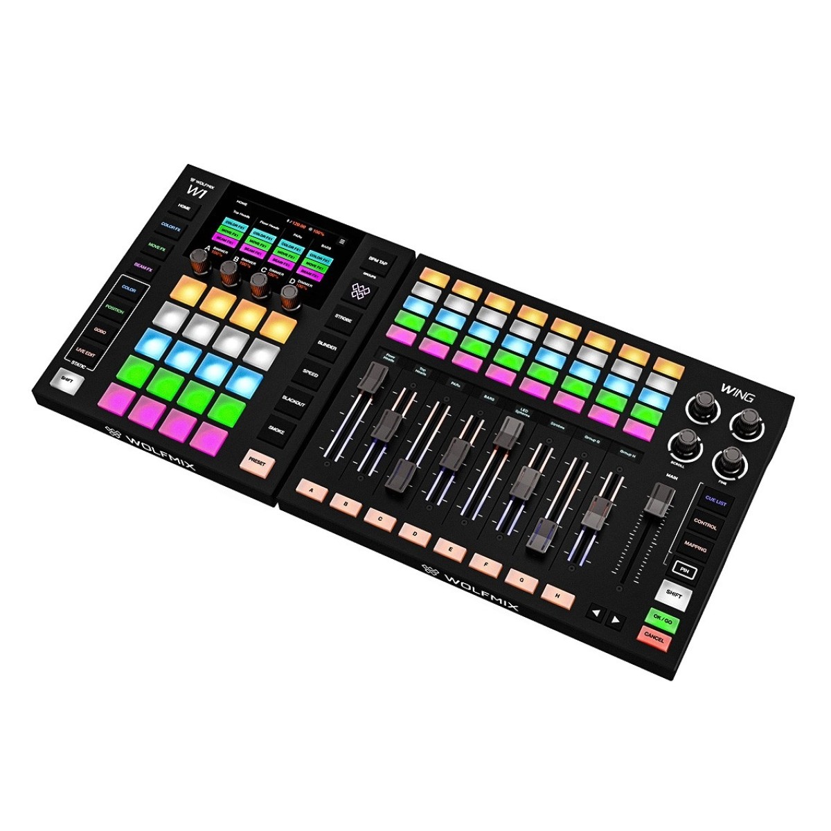 WOLFMIX WING ESPANSIONE CONTROLLER LUCI MIXER DMX W1 4