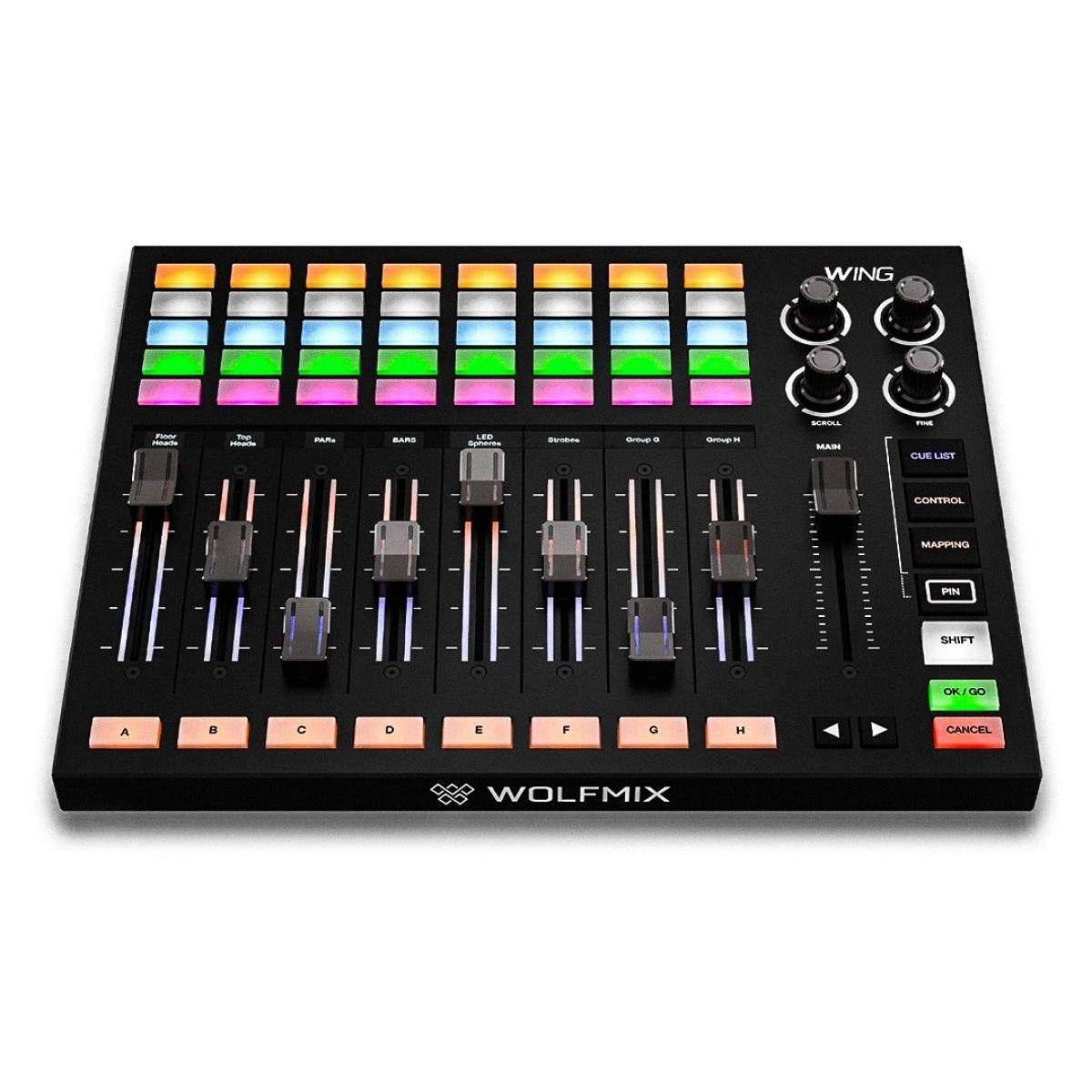 WOLFMIX WING ESPANSIONE CONTROLLER LUCI MIXER DMX W1 5