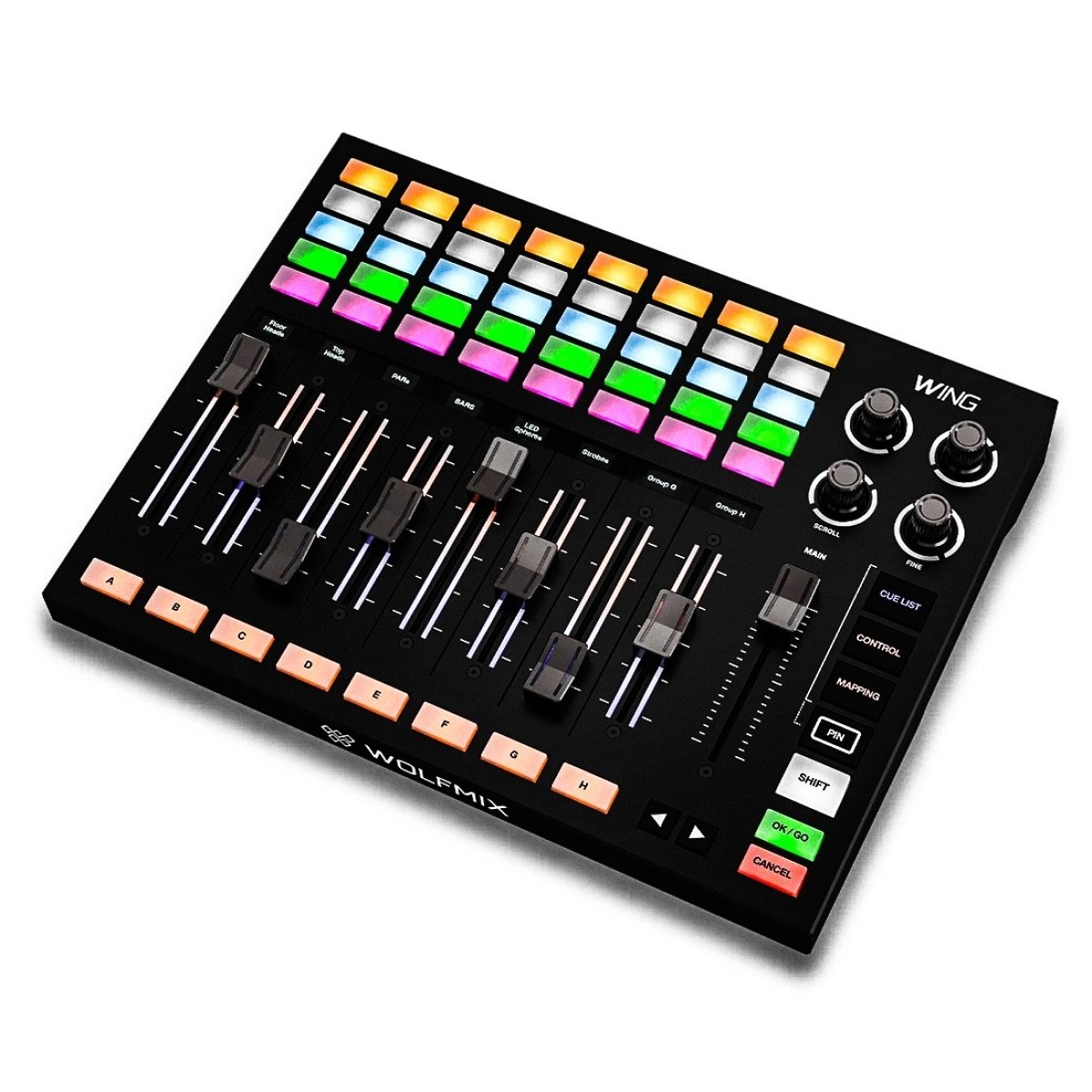 WOLFMIX WING ESPANSIONE CONTROLLER LUCI MIXER DMX W1 6