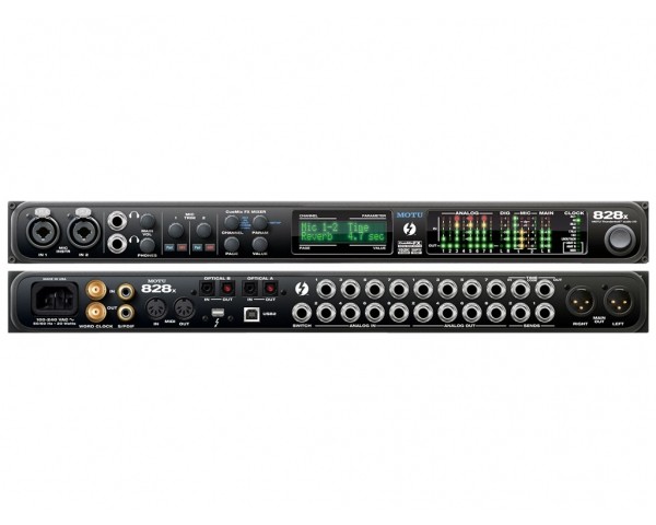 MOTU 828X INTERFACCIA AUDIO THUNDERBOLT USB 2.0 28 X 30 CON DSP